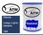 Preview: Mazda, Indigo Lights Metallic, 38K: 500ml Lackdose, von ATW Autoteile West.